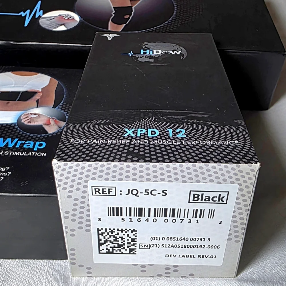 Hidow XPD 12 set with black AcuWrist and AcuKnee wraps Muscle stimulation lot